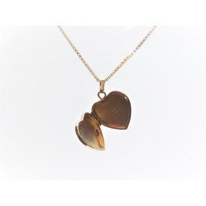 14k Gold Heart Locket